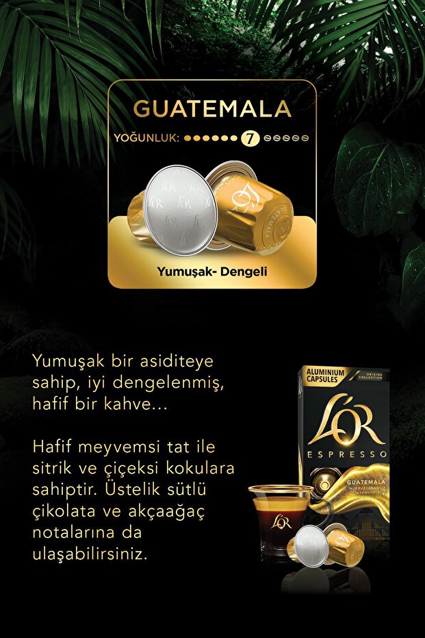 Espresso Origin Guatemala Nespresso Uyumlu Alüminyum Kapsül Kahve 30'lu (10 X 3 PAKET) - 3