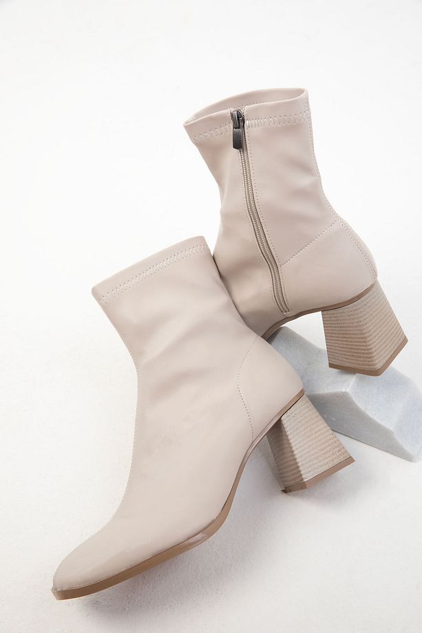 Bej Kadın Bot & Bootie 19962 - 2