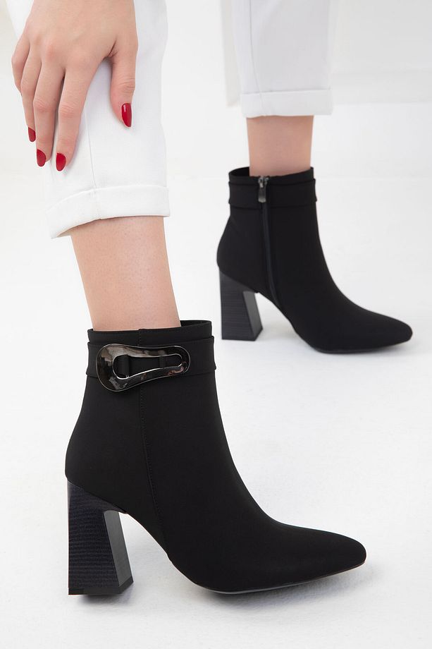 Siyah Kadın Bot & Bootie 20001 - 3