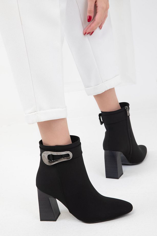 Siyah Kadın Bot & Bootie 20001 - 1