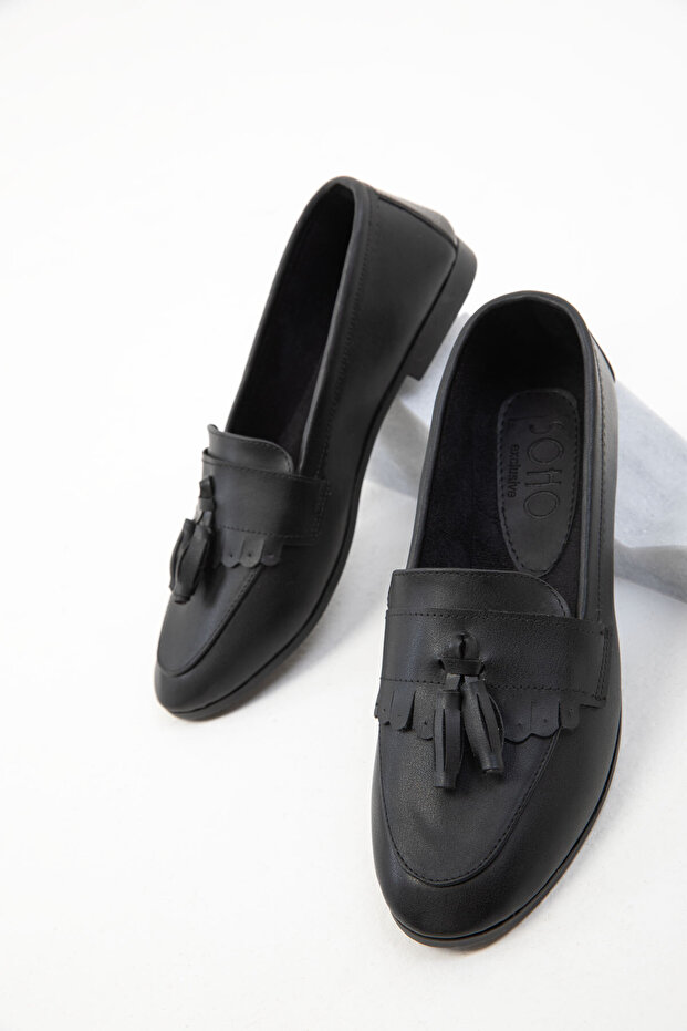 Fekete női balerinák – 19919-es modell - 4