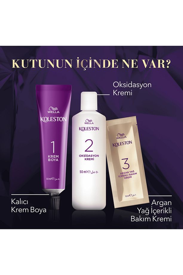 Koleston Intense Saç Boyası 4/1 Küllü Kahve 2x - 6