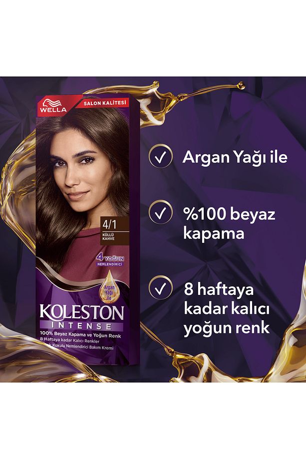 Koleston Intense Saç Boyası 4/1 Küllü Kahve 2x - 7
