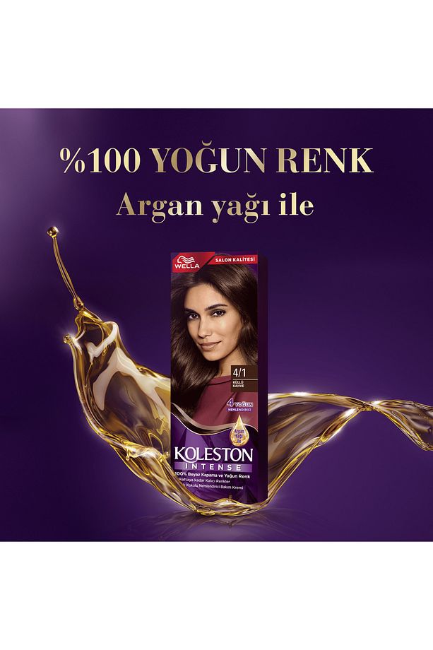 Koleston Intense Saç Boyası 4/1 Küllü Kahve 2x - 4