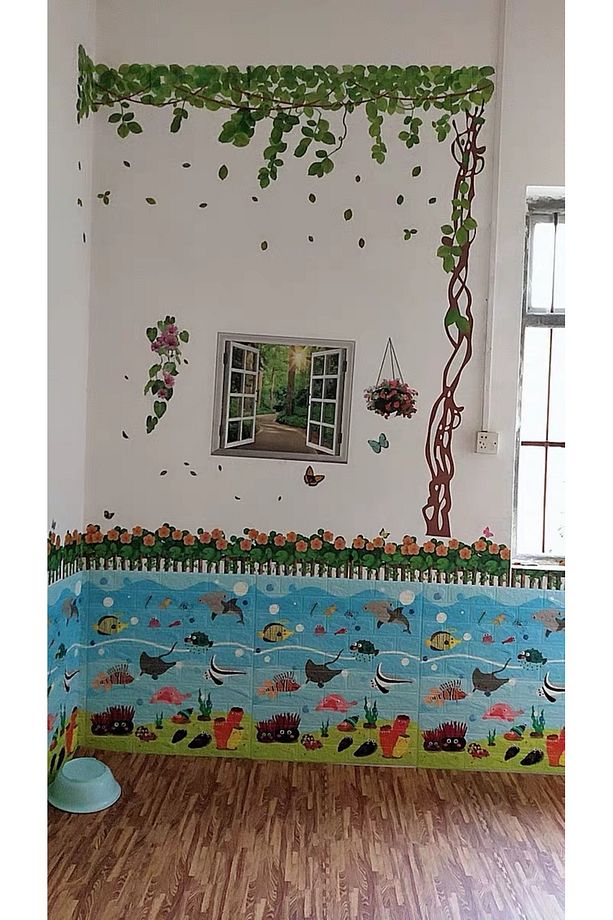 70x77cm (0,53m2) Kendinden Yapışkanlı Çocuk Odası Esnek Sünger Duvar Paneli - 3