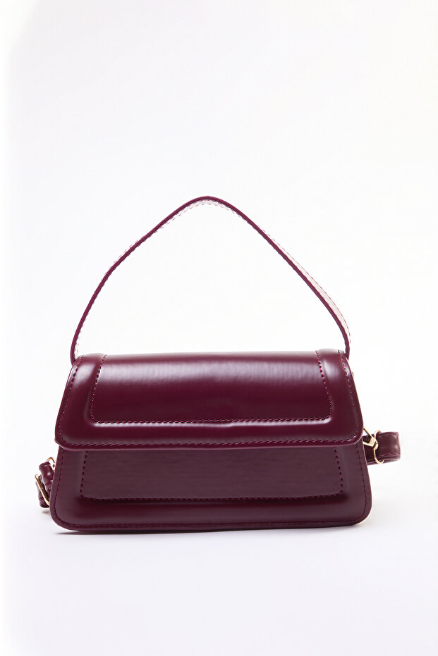 Bordo Çapraz Askılı Kadın Mini Boy City Çanta TWOAW25OC00002 - 3