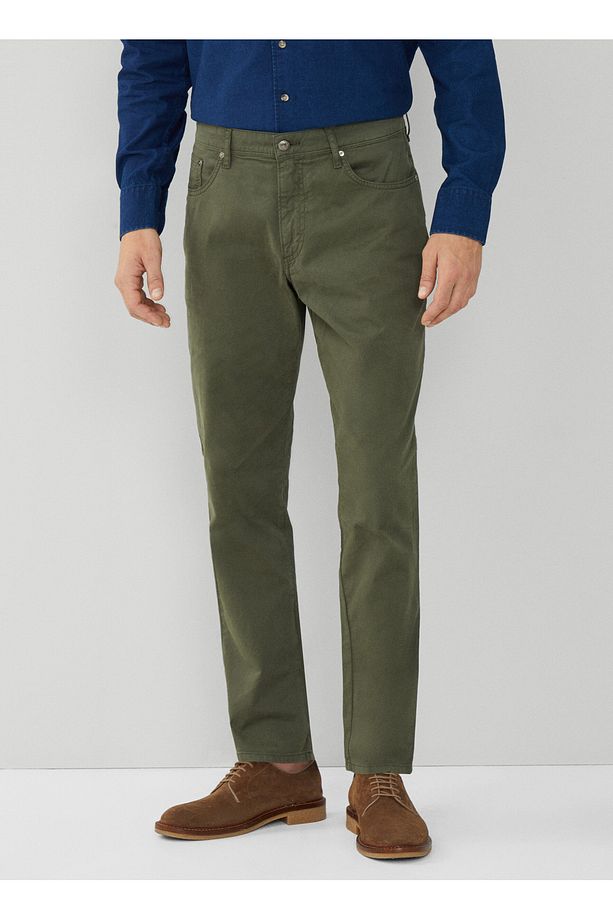 Normal Bel Normal Paça Slim Fit Haki Erkek Pantolon HM212491 - 2
