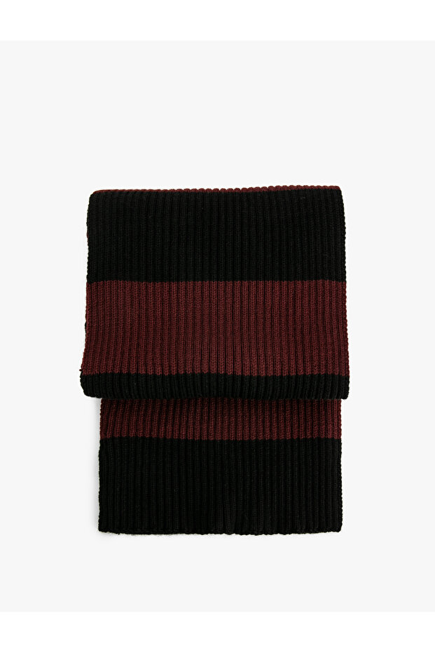 Striped Long Scarf - 2