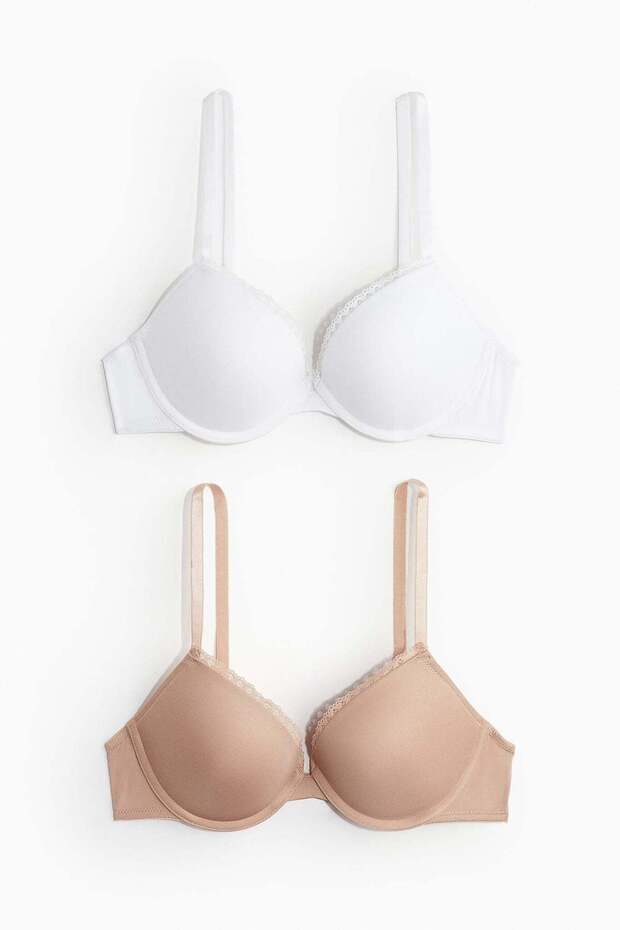 طقم حمالات صدر من الألياف الدقيقة مكون من قطعتين - 1