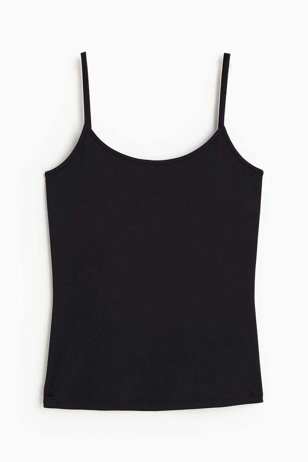 Microfibre strappy top