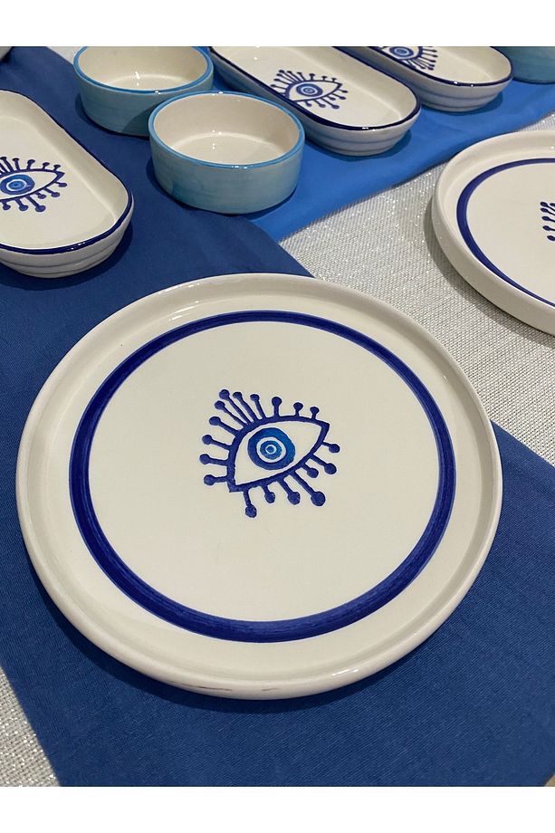 Göz desen lüx kahvaltı seti 14 parça 6 kişilik - 2