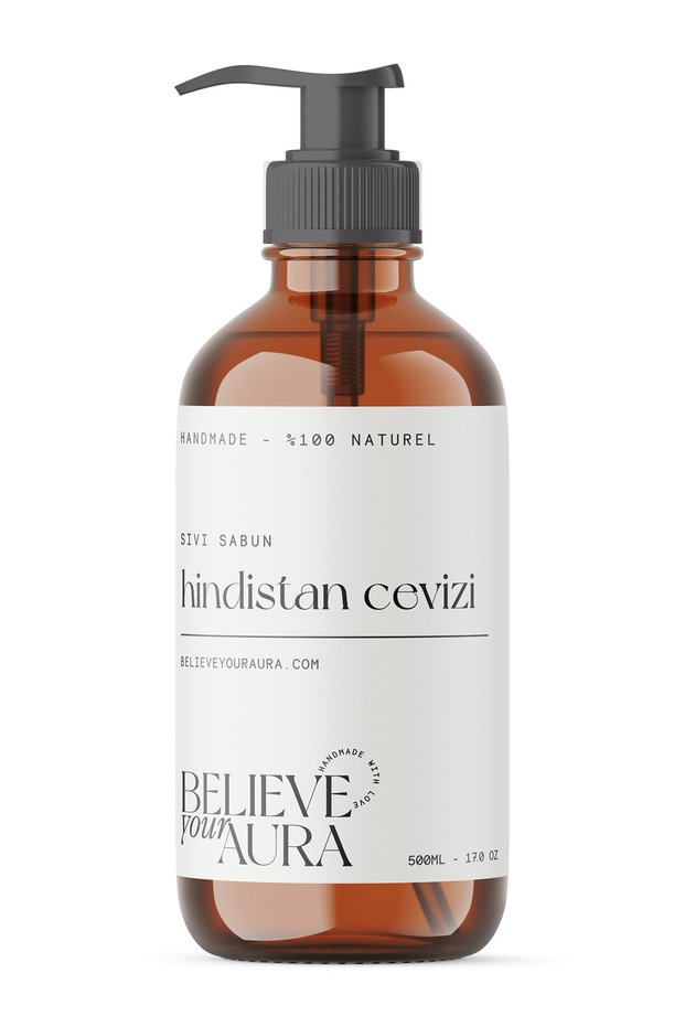 100% Natural Coconut Oil Hand and Skin Liquid Soap - E-Vitamin Aloe Vera Shea Butter - 500 ml