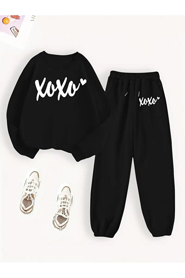 طقم بدلة رياضية للجنسين مقاس كبير - 1