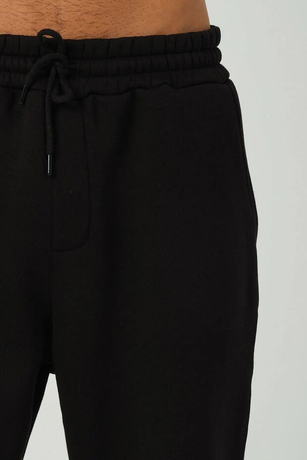 Elastic Jogger Paça Lastikli Eşofman Altı Kalın Kışlık İçi Polarlı (Orijinal Kalıp) - 5