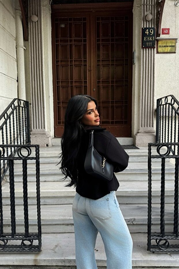 Siyah Minato Ceket - 5