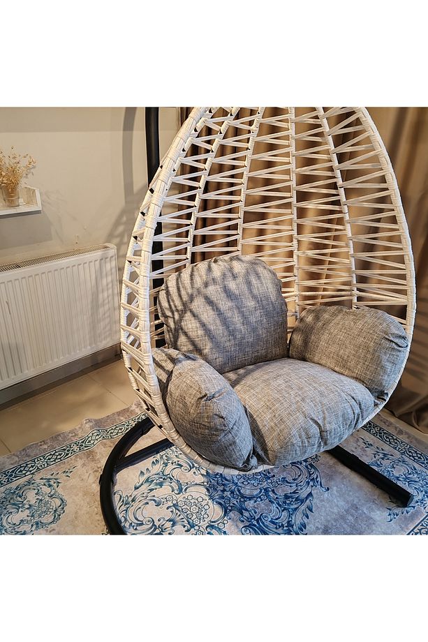 Bahçe  Ev Mobilyaları, Armut Salıncak, Tek Kişilik Balkon Salınacağı, Tekli Ev Salıncağı. - 7