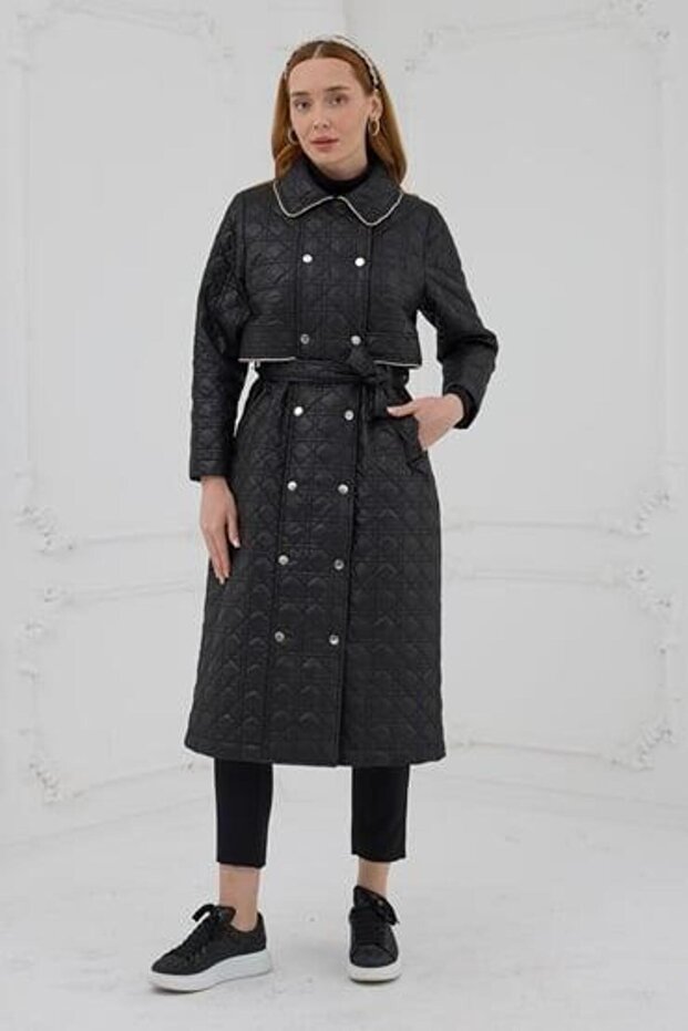 TAŞ ŞERİTLİ KAPİTONE UZUN KAP - 2