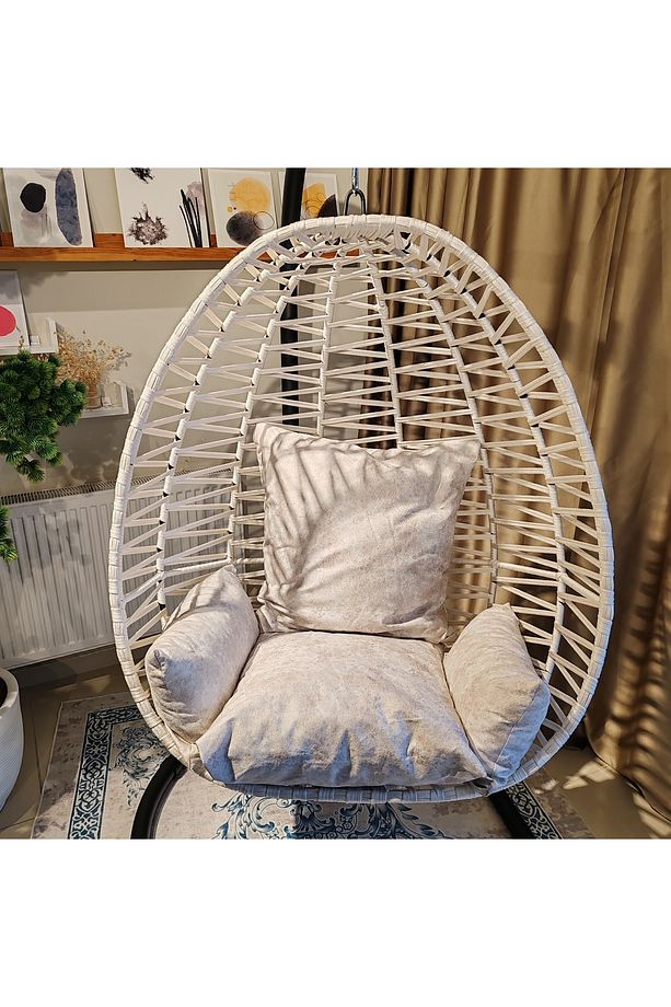 Bahçe  Ev Mobilyaları, Armut Salıncak, Tek Kişilik Balkon Salınacağı, Tekli Ev Salıncağı. - 1