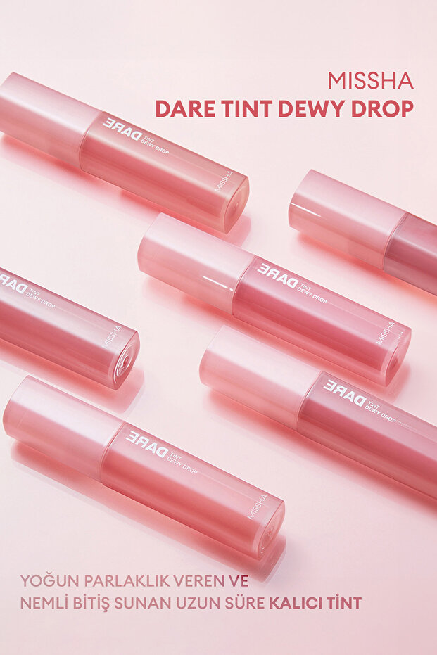 Uzun Süre Kalıcı, Nemli Bitiş Sunan Parlak Tint Dare Tint Dewy Drop (ROSY DROP) - 9