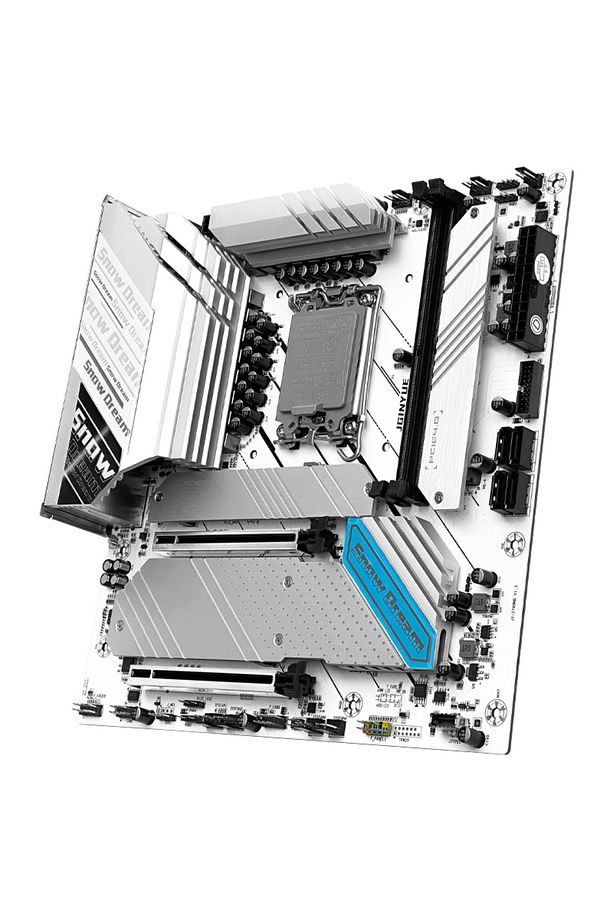 Jgınyue Z790M Snow Dream D5 Intel Z790 Chıpset Ddr5 8000 Mhz(Oc) 1700 Soket mAtx Anakart - 3