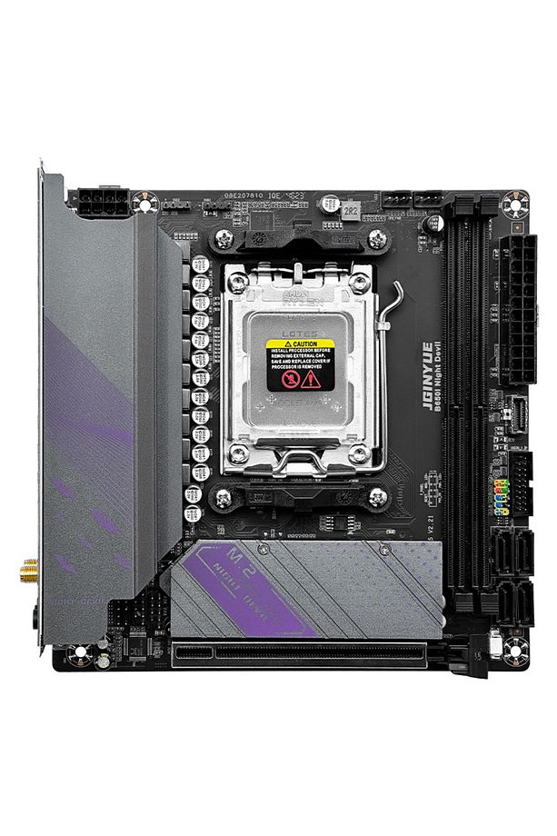 Jgınyue B650I Nıght Devıl Amd B650 Chıpset Ddr5 7000 Mhz (Oc) Am5 Itx Gamıng Anakart - 5