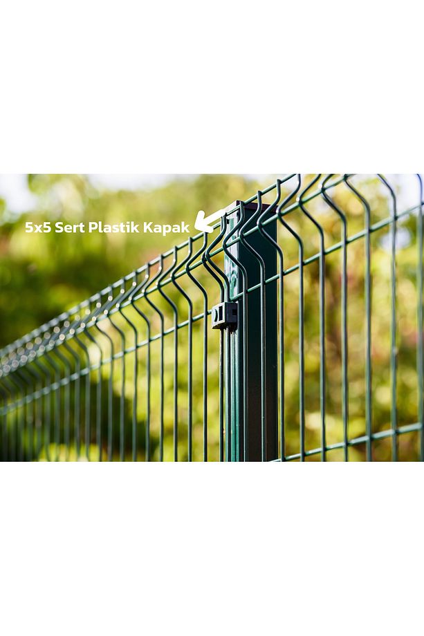 40 Adet Sert Plastik Panel Çit Direk Kapağı 50x50 mm - 4