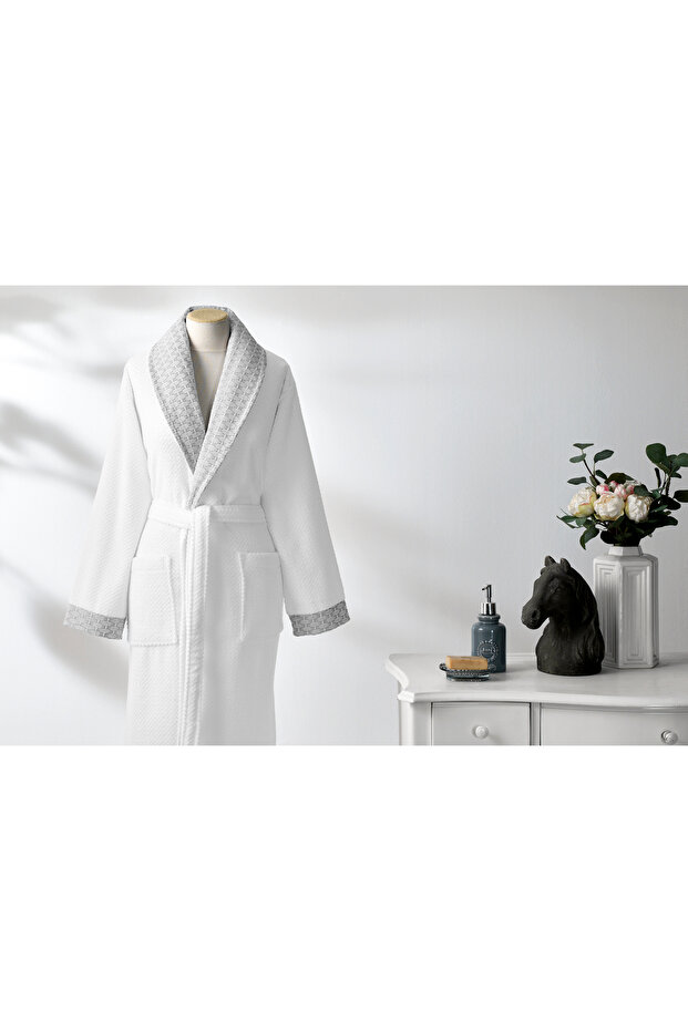 Özdilek Strap Şal Yaka Bornoz - 2