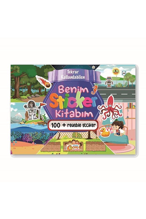 منشورات Happy Child كتابي اللاصق القابل لإعادة الاستخدام