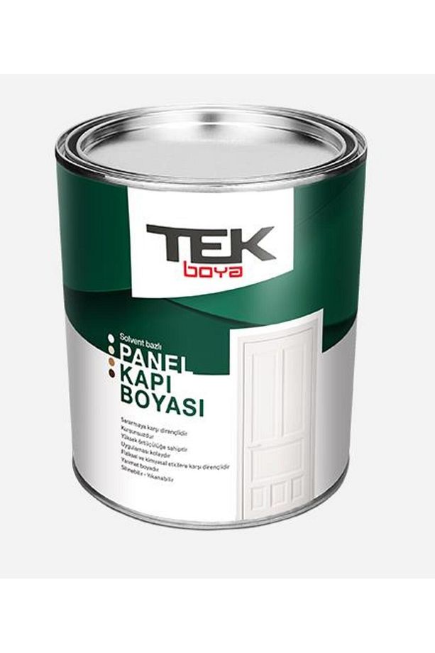 TEK PANEL KAPI BOYASI SOLVENT BAZLI BEYAZ 0,75L - 1
