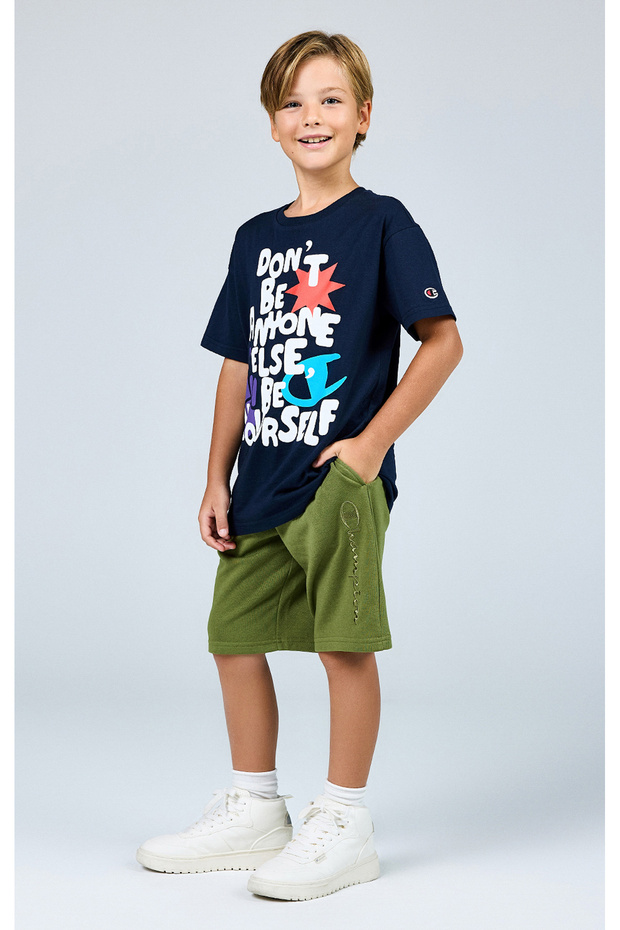 Icons Bermuda Green Kids Shorts-306766-Gs573