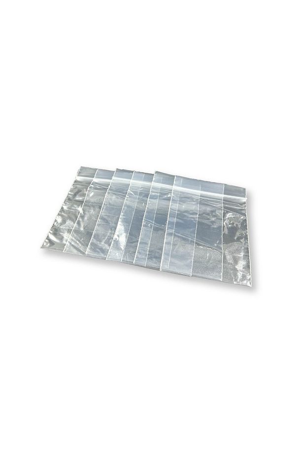 8x10 Cm Şeffaf Kilitli Poşet, Kına, Çerez Ve Kuruyemiş Poşeti, Kilitli Torba 100 Adet - 2
