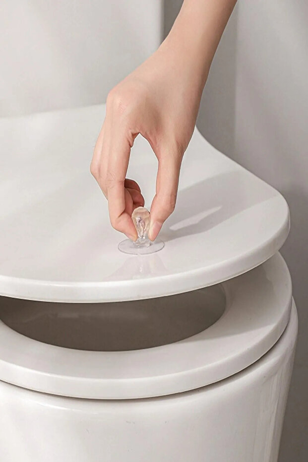 Yapışkanlı Kulp Dolap Çekmece Çöp Kutusu Kapaklarına Kulp - Yapışkanlı Kristal Tutacak Kulp - 5