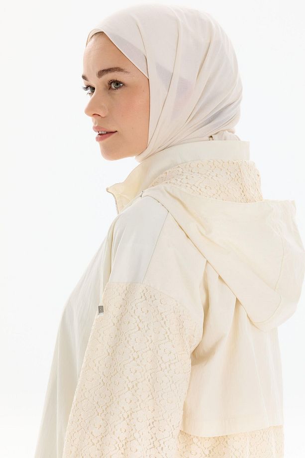Dantel Garnili Giy-Çık - Ekru - 6