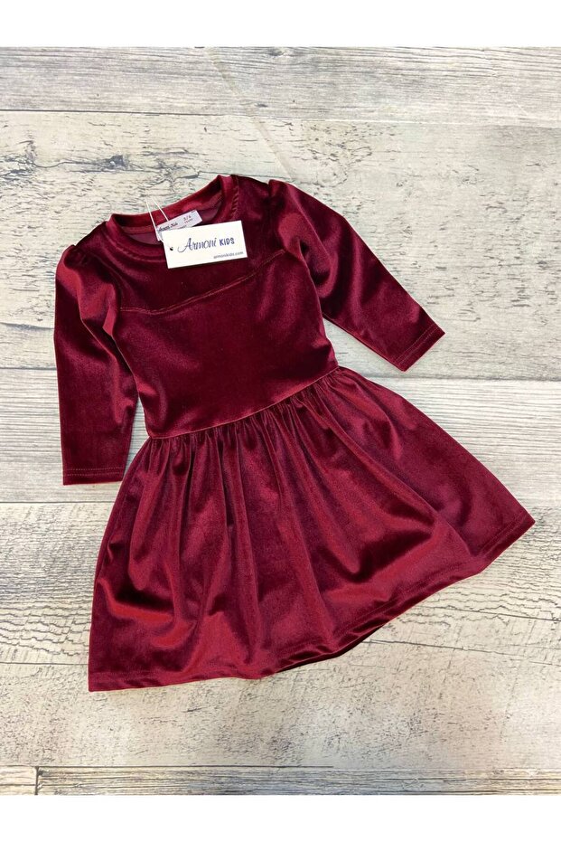 İnce Kadife Elbise - 3