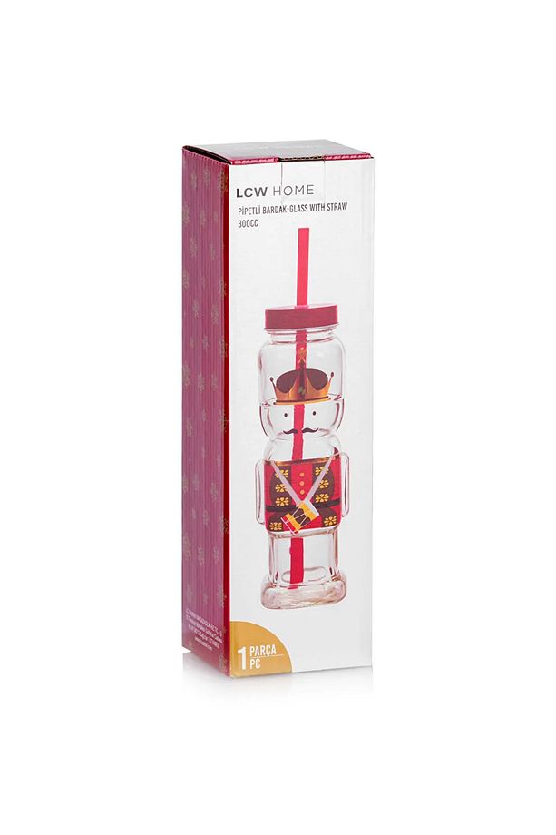 LCW HOME Karışık Baskılı Yılbaşı Temalı Pipetli Bardak 300 Ml İMREX GLOBAL - 4