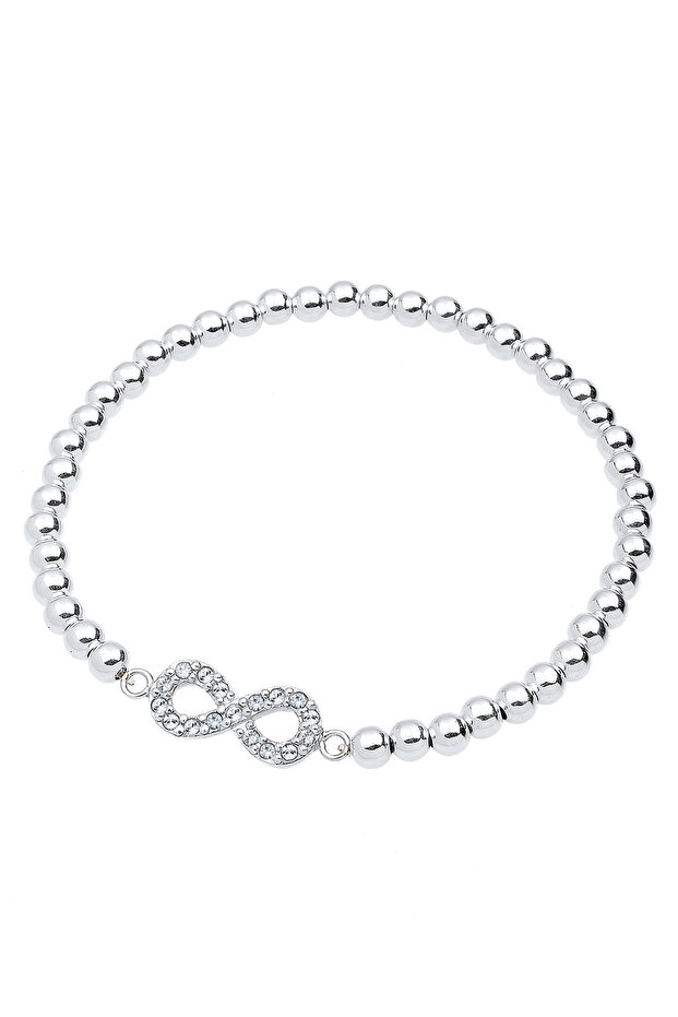 Dámsky náramok s motívom nekonečna a kryštálmi zo striebra 925 - 2