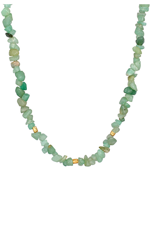 Náhrdelník PREMIUM Dámský náhrdelník Choker Nadčasový trend s avanturínem v ryzosti 925 - 2