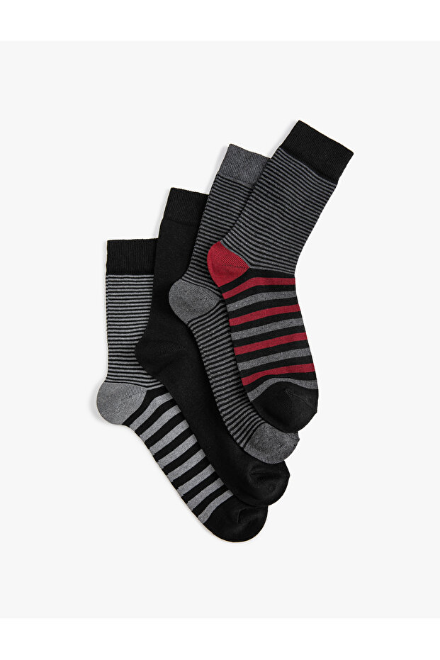 Set of 4 Striped Socks