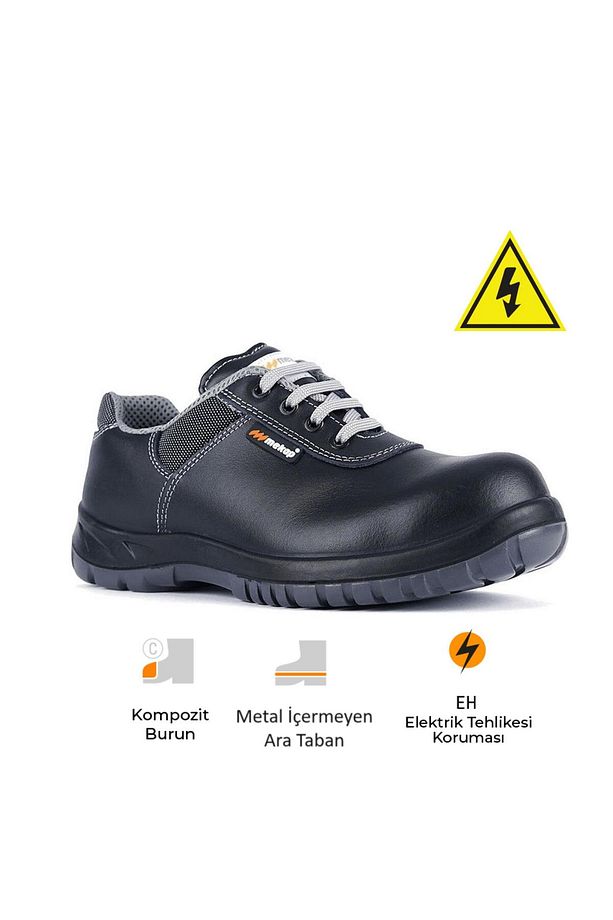 Policap 294-01 S3 Src Vidala Deri Kompozit Burun Kevlar Ara Taban Elektrikçi Iş Ayakkabısı - 1