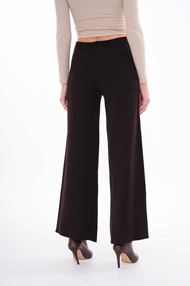 Kadın İspanyol Paça Triko Örme Pantolon 255048 - - 5