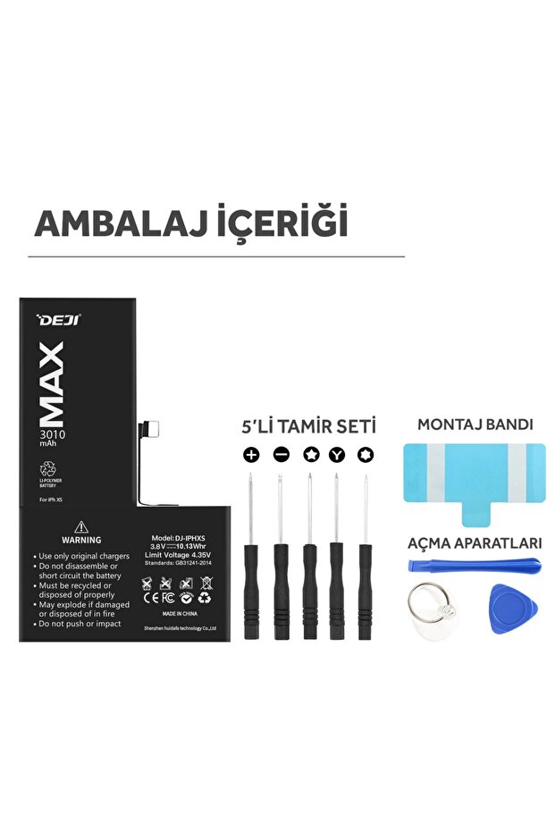 iPhone XS Batarya Mucize Batarya Deji 3010mAh - 1