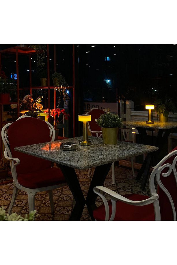 Dokunmatik ve Şarjlı LED Masa Lambası, Dim Edilebilir USB Kablolu Abajur ve Dekoratif Gece Lambası - 1