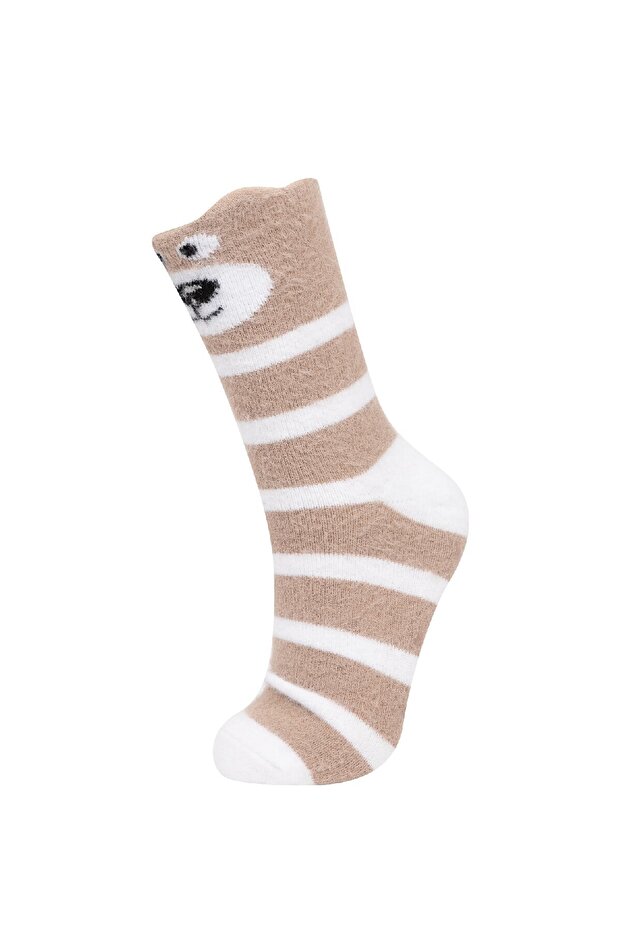 Kadın Kaydırmaz Taban 2'li Kışlık Çorap D1146axns - 2