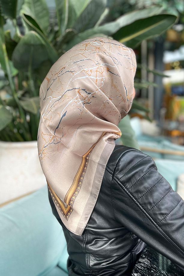 Kristal Eşarp - Mermer Desen - Ske1578-06 - 3