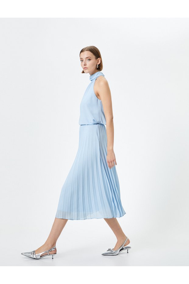 Pleated Midi Skirt Normal Waist