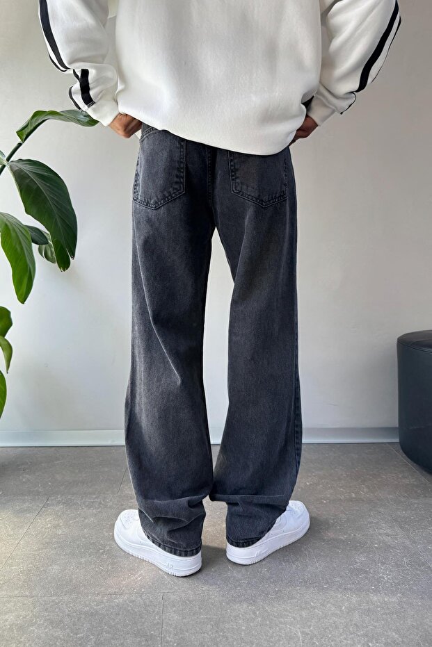 Basic Antrasit Baggy Jean - 2