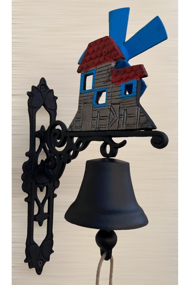 ANTİK TARZ DÖKME DEMİR KAPI ÇANI YELDEĞİRMENİ - 6