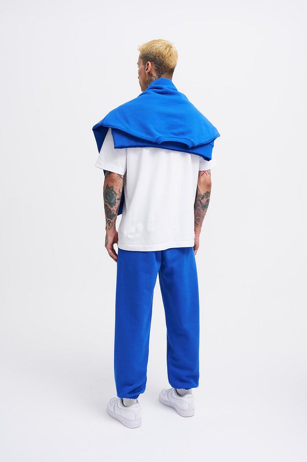 Erkek Basic Diagornel Jogger Açık Mavi Eşofman Altı - 6