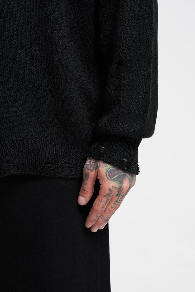 Erkek Basic Kazak Black - 4