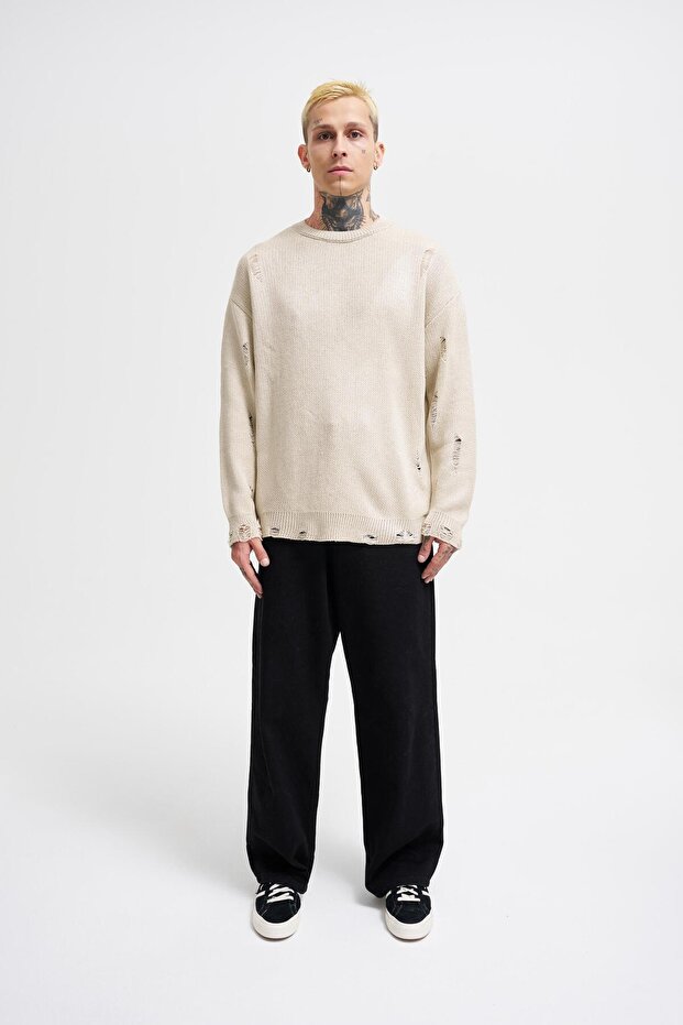 Erkek Basic Taş Kazak - 6